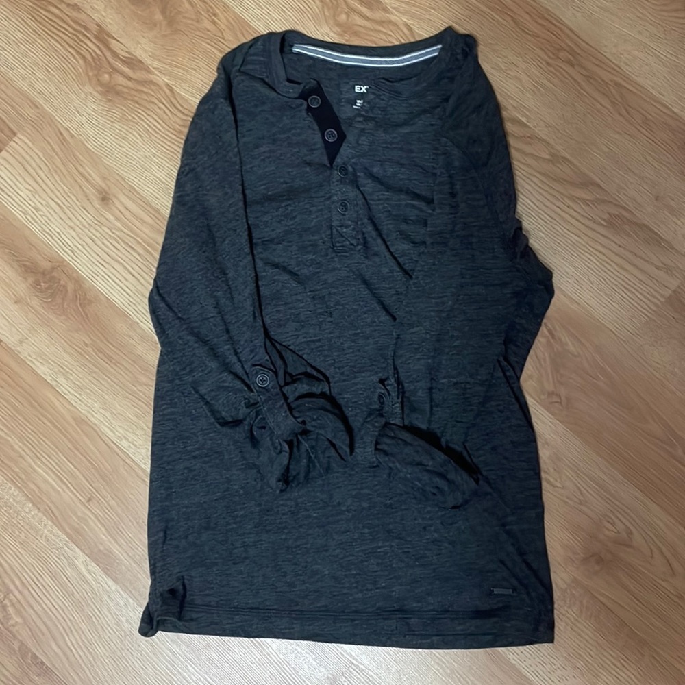 Gray Long Sleeve Tee